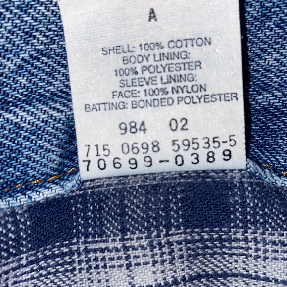 Vintage Levi's Trucker Flannel Lined Denim Blue Jean Jacket-100% Cotton USA Sz L - Picture 8 of 16